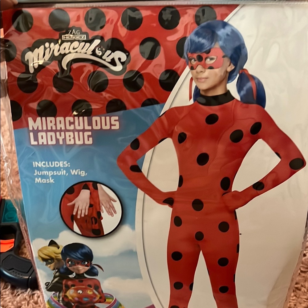 Miraculous Ladybug Red and Black Superhero Costume